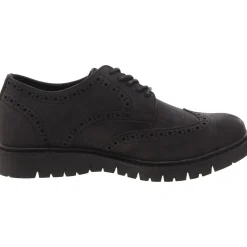Manti Faux Leather Wing Tip Oxfords