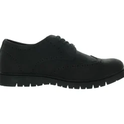 Manti Faux Leather Wing Tip Oxfords