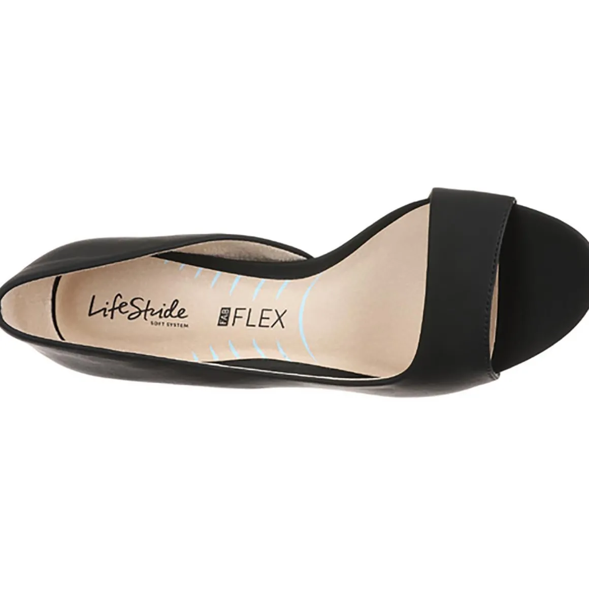 Mantra Faux Leather Open Toe D'Orsay Heels