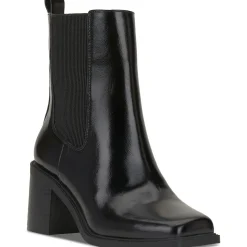 Mapiya Faux Leather Zip Up Ankle Boots
