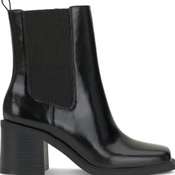 Mapiya Faux Leather Zip Up Ankle Boots