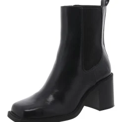 Mapiya Faux Leather Zip Up Ankle Boots