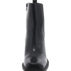 Mapiya Faux Leather Zip Up Ankle Boots