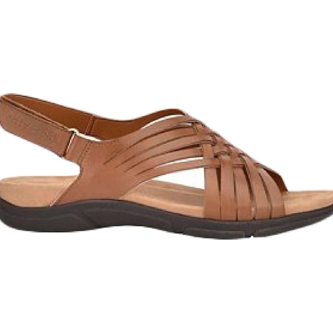 Mar Leather Slingback Flat Sandals