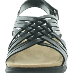 Mar Leather Slingback Flat Sandals