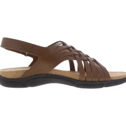 Mar Leather Slingback Flat Sandals