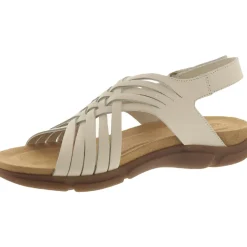 Mar Leather Slingback Flat Sandals