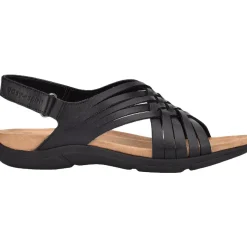 Mar Leather Slingback Flat Sandals