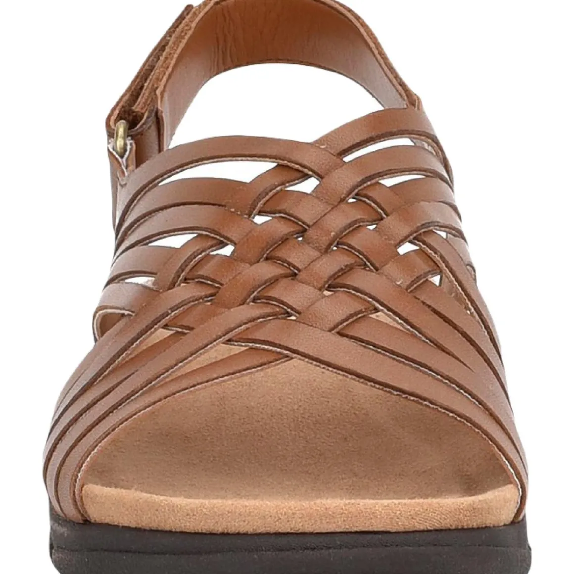 Mar Leather Slingback Flat Sandals