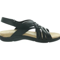 Mar Leather Slingback Flat Sandals