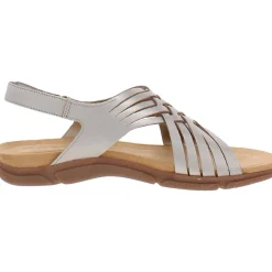 Mar Leather Slingback Flat Sandals