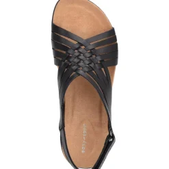 Mar Leather Slingback Flat Sandals