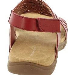 Mar Leather Slingback Flat Sandals