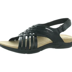 Mar Leather Slingback Flat Sandals