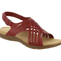 Mar Leather Slingback Flat Sandals