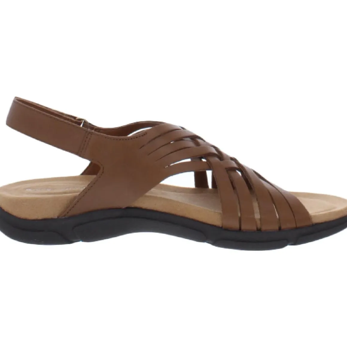 Mar Leather Slingback Flat Sandals