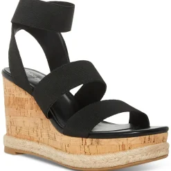 Marandaa Slip On Strappy Wedge Sandals