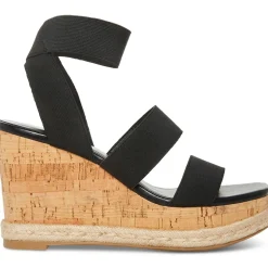 Marandaa Slip On Strappy Wedge Sandals