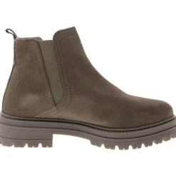 Marceline Suede Block Heel Ankle Boots