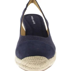 Margie Round Toe Canvas Wedge Heels