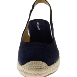 Margie Round Toe Canvas Wedge Heels