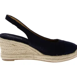 Margie Round Toe Canvas Wedge Heels