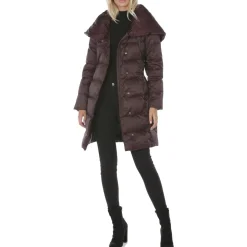 Margot Quilted Mid-Length Down Fill Winter Puffer Coat