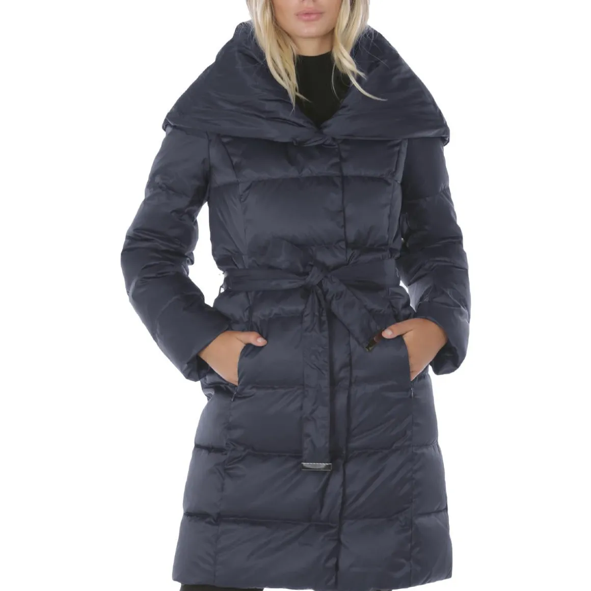 Margot Quilted Mid-Length Down Fill Winter Puffer Coat