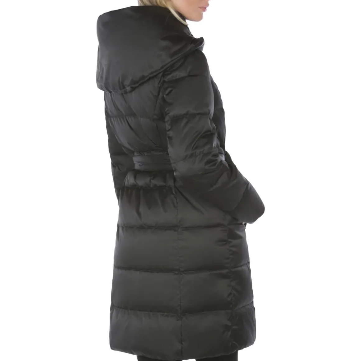 Margot Quilted Mid-Length Down Fill Winter Puffer Coat