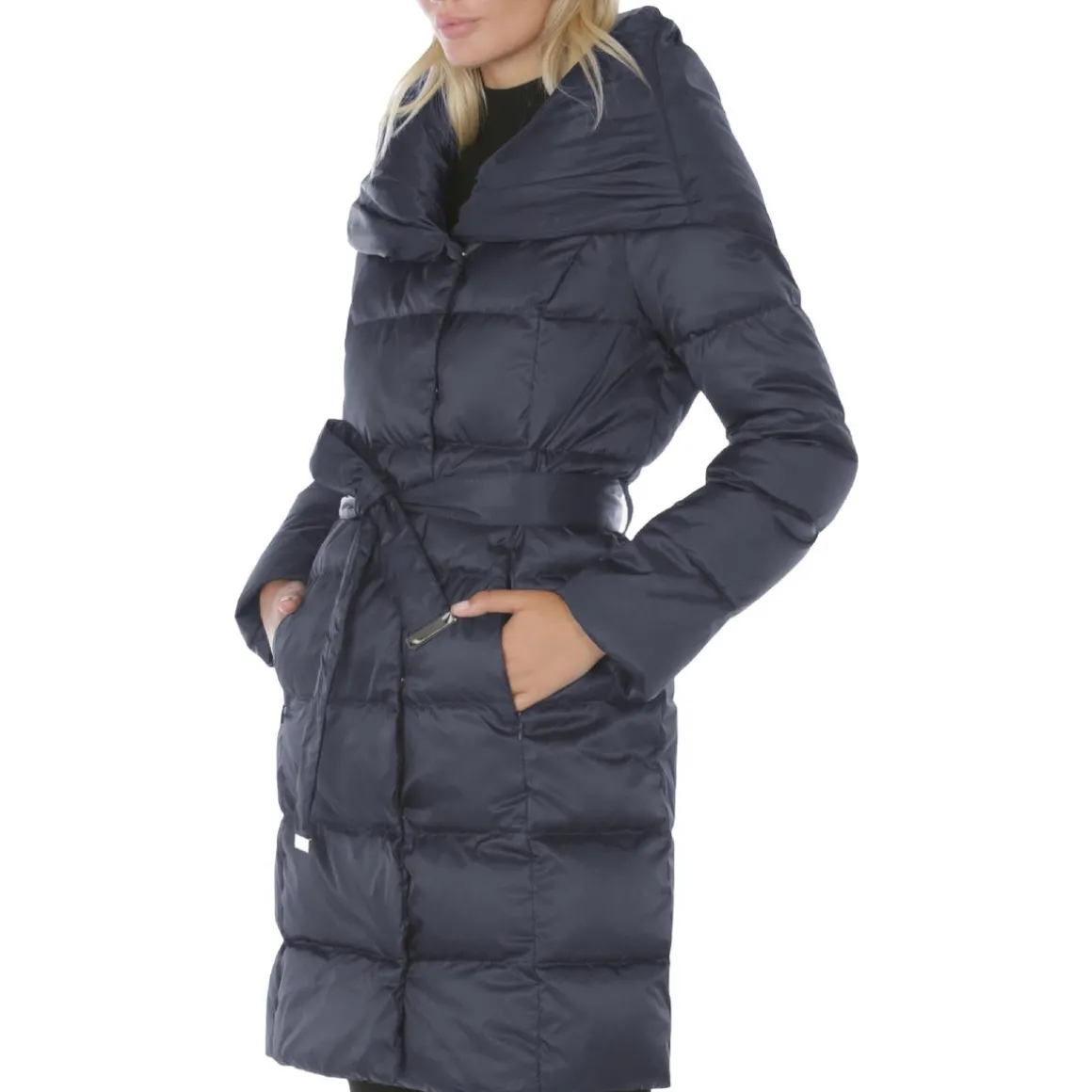Margot Quilted Mid-Length Down Fill Winter Puffer Coat