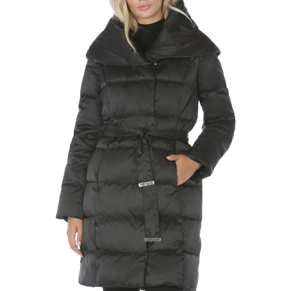 Margot Quilted Mid-Length Down Fill Winter Puffer Coat