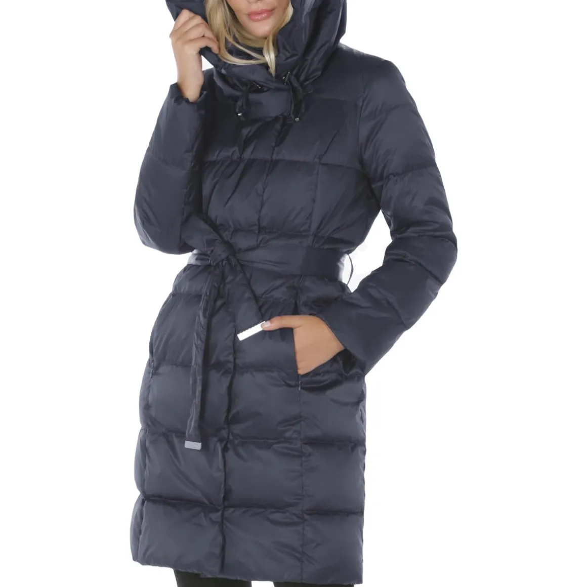 Margot Quilted Mid-Length Down Fill Winter Puffer Coat