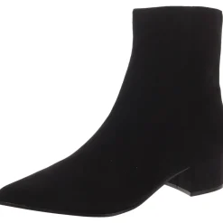 Maribu Pointed Toe Block Heel Ankle Boots