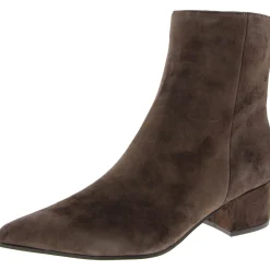 Maribu Pointed Toe Block Heel Ankle Boots