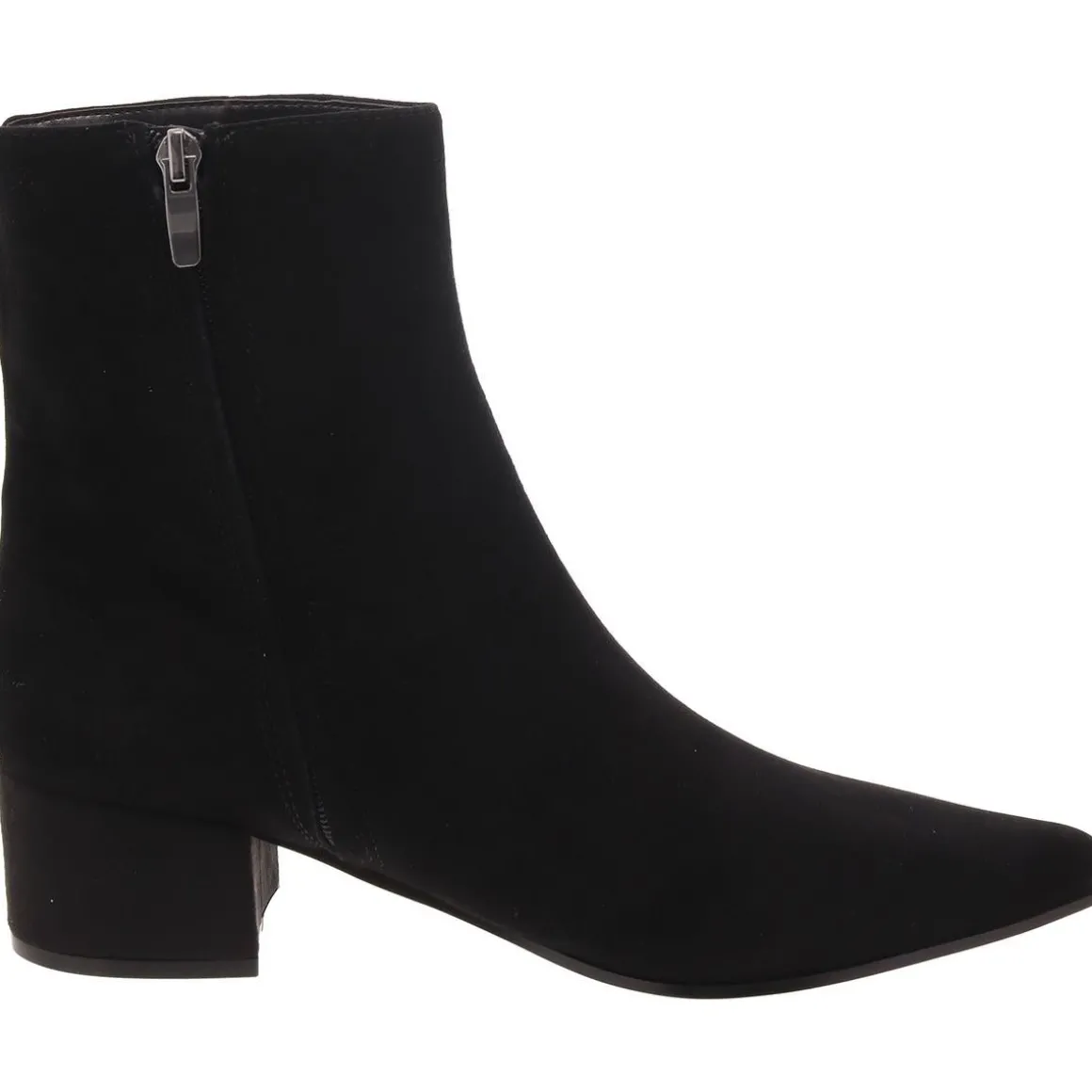 Maribu Pointed Toe Block Heel Ankle Boots