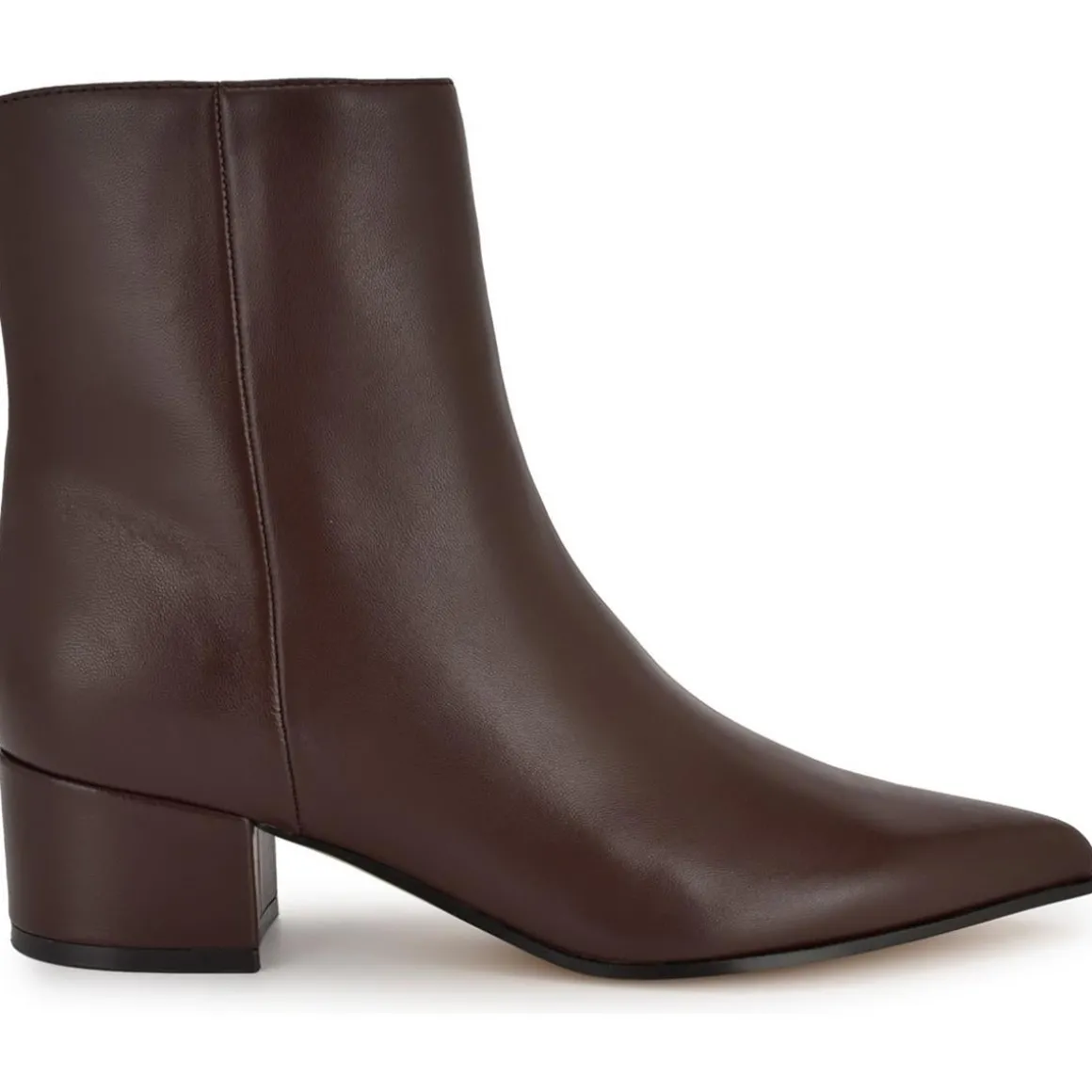 Maribu Pointed Toe Block Heel Ankle Boots