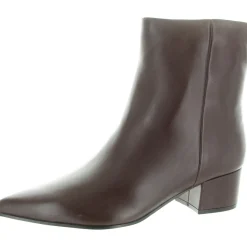 Maribu Pointed Toe Block Heel Ankle Boots