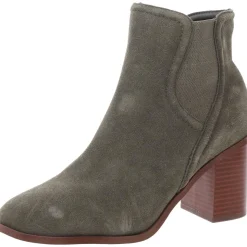 Marika Suede Block Heel Chelsea Boots