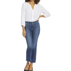 Marilyn Ankle Tummy Slimming Denim Straight Leg Jeans