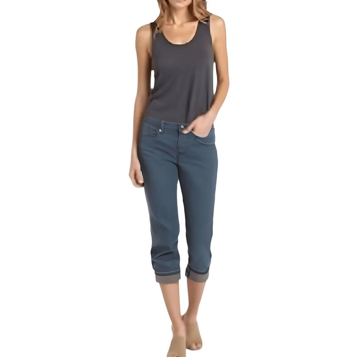 Marilyn Cuffed Denim Cropped Jeans