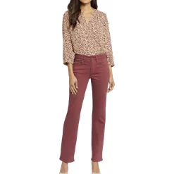 Marilyn Denim Mid-Rise Straight Leg Jeans