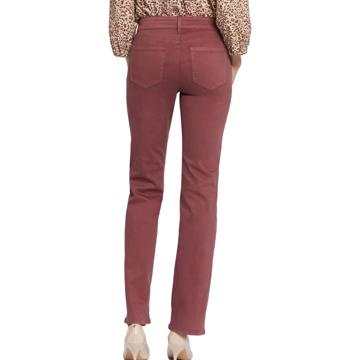 Marilyn Denim Mid-Rise Straight Leg Jeans