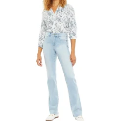 Marilyn Denim Mid-Rise Straight Leg Jeans
