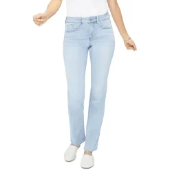 Marilyn Denim Whisker Wash Straight Leg Jeans