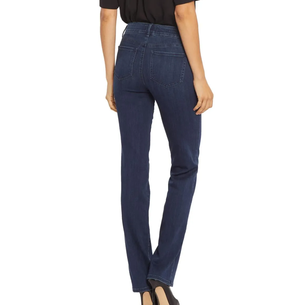 Marilyn Denim Whisker Wash Straight Leg Jeans