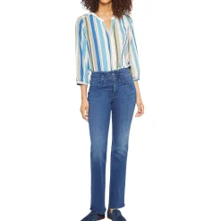 Marilyn High Rise Dark Wash Straight Leg Jeans