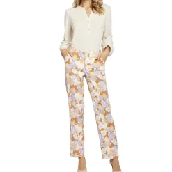 Marilyn Linen High Rise Straight Leg Pants