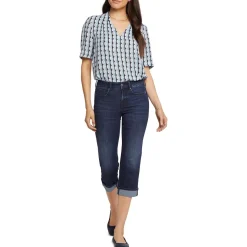 Marilyn Mid-Rise Cropped Straight Leg Jeans