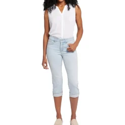 Marilyn Mid-Rise Cropped Straight Leg Jeans