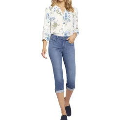 Marilyn Mid-Rise Cropped Straight Leg Jeans